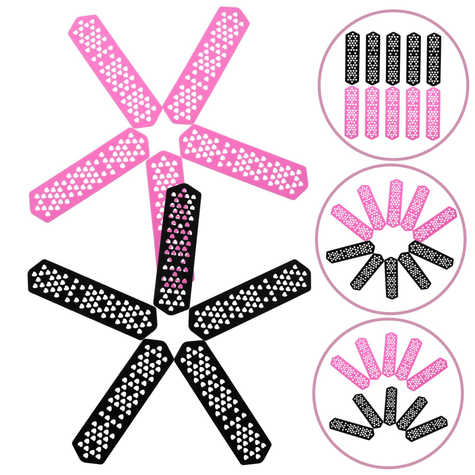 SOESFOUFU Stainless Hairdressing Plate Set Heatproof Perm Plates for Barbers Salon Tool Random Color