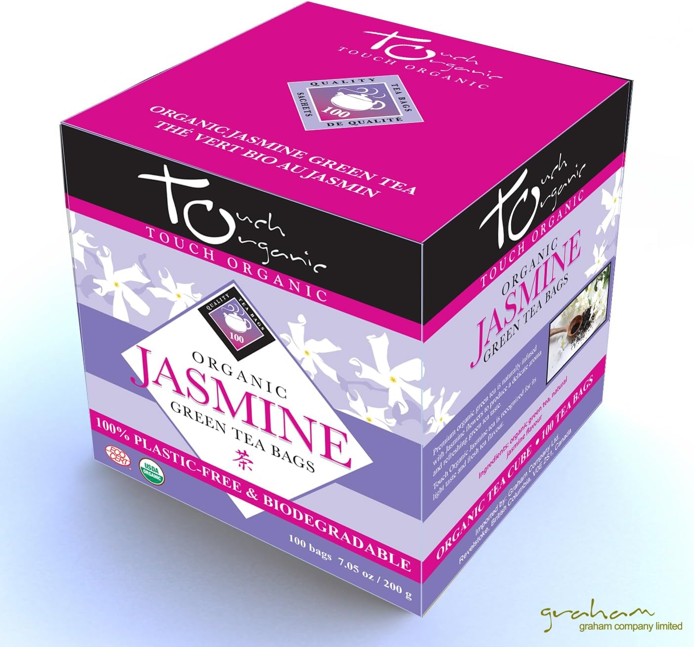 China Organic Tea Cube, Jasmine Green Tea