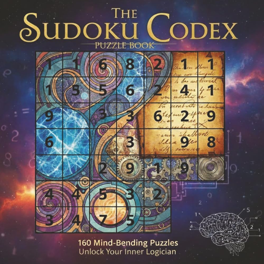 The Sudoku Codex Puzzle Book: 160 Mind-Bending Puzzles, Unlock your Inner Logician