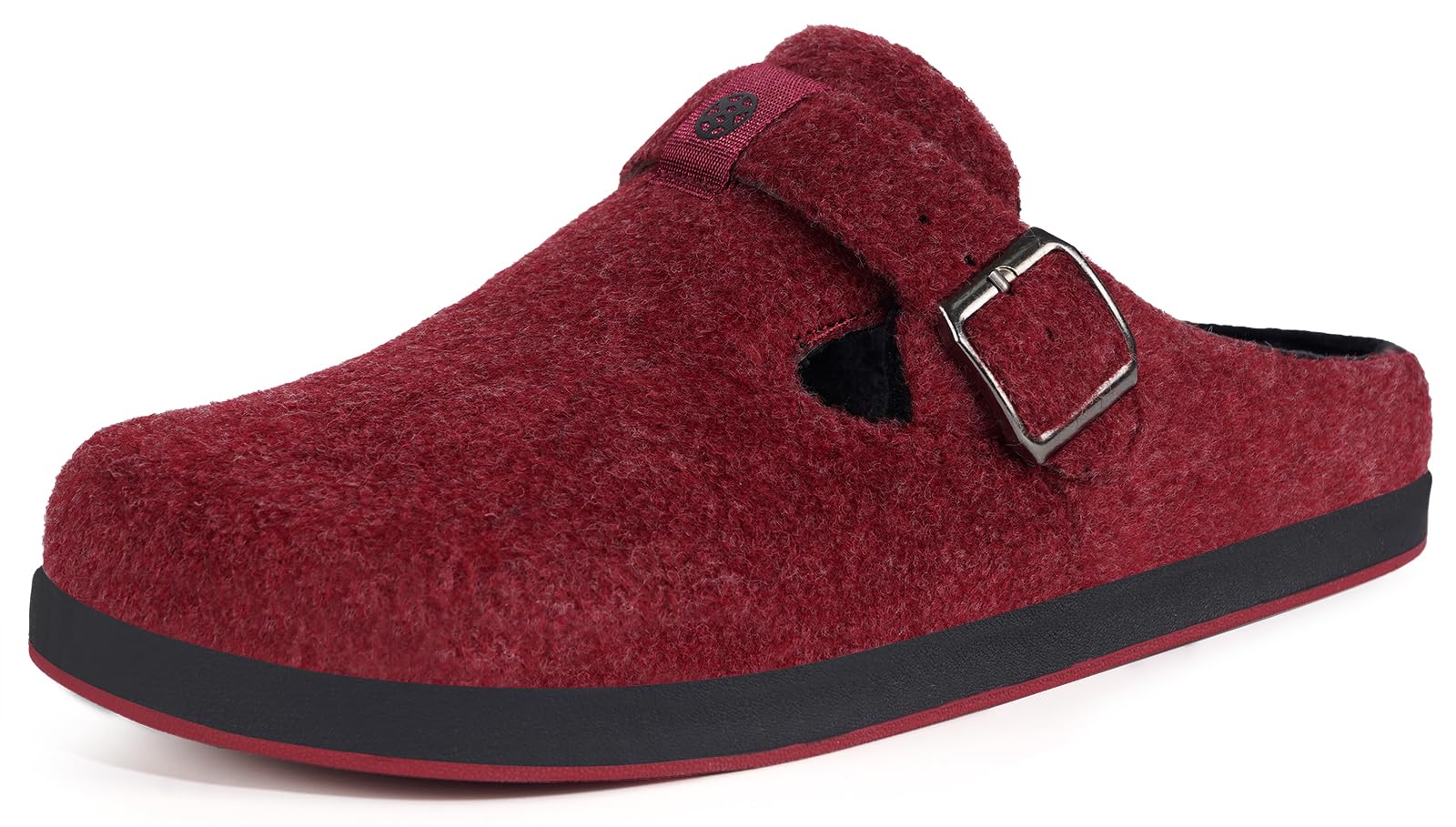 Pantofole Donna Uomo Ciabatte in Feltro Unisex Slippers Invernali Chiuse con Plantare Intercambiabile