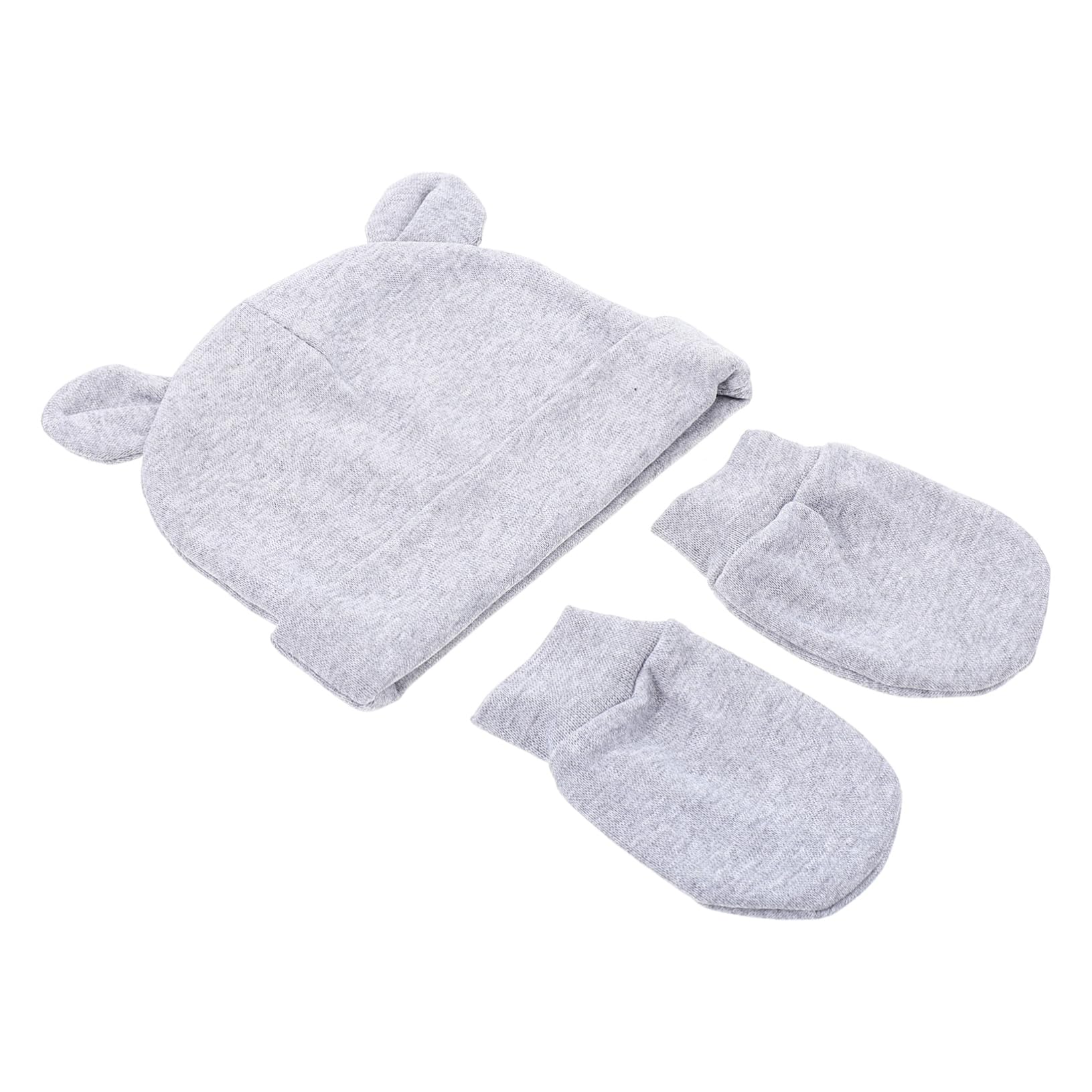 VANZACK Newborn Baby Hat Set Cotton Hat Socks and Gloves Kit Anti-scratch Comfortable Breathable for Baby Shower