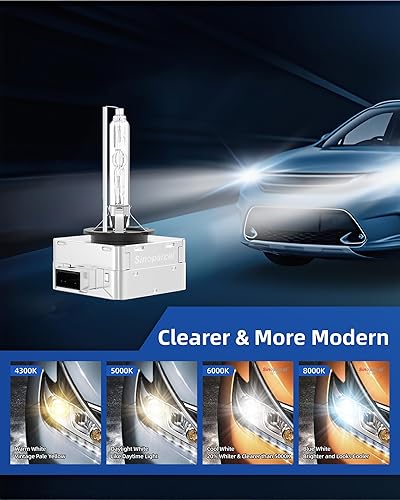 Miniatura 5 de Lámpara de faros Xenon HID D1S D3S - 4300K 6000K 8000K - 2 unidades - Sinoparcel, 6000K