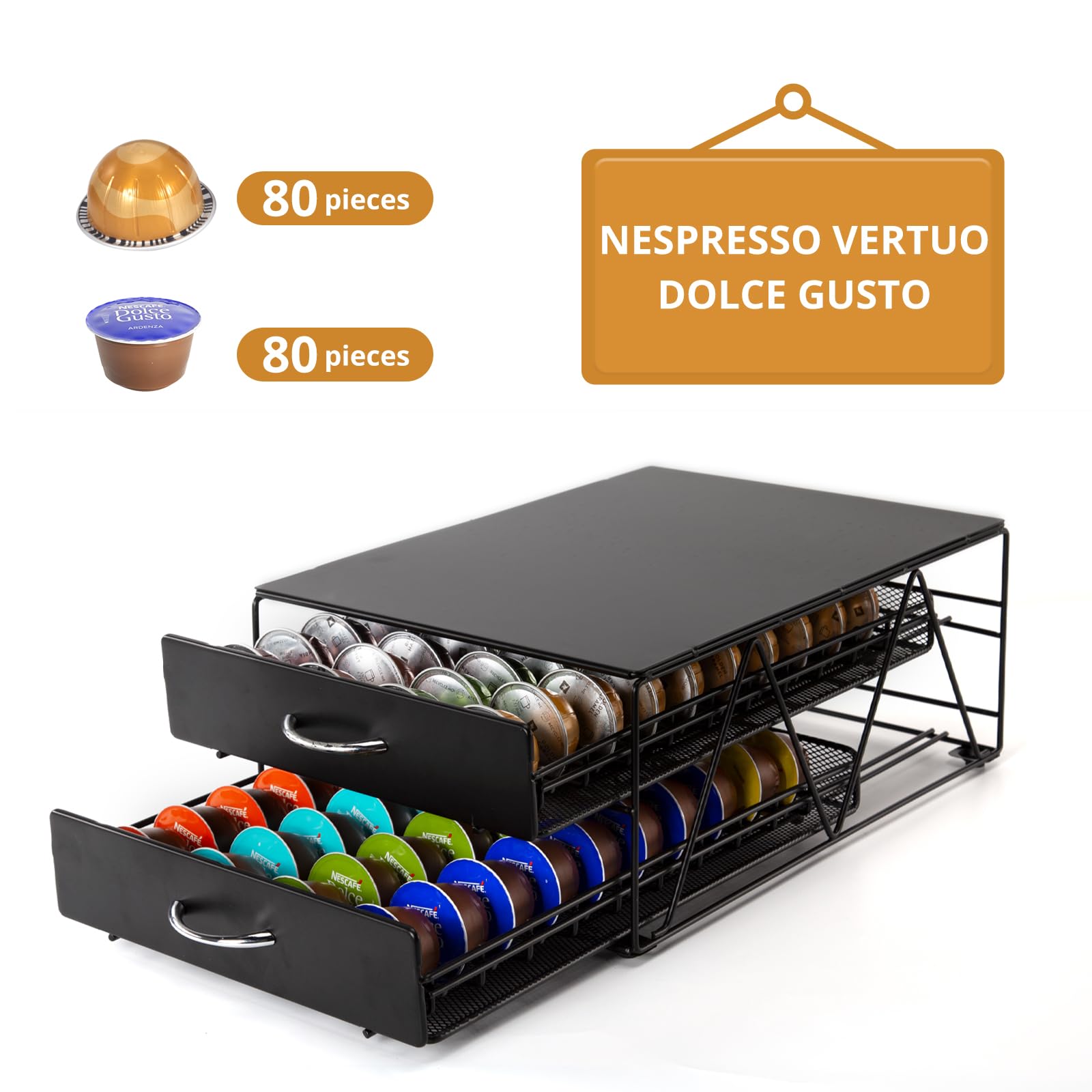 Cassetto Cialde Homiso - Portacapsule Per Dolce Gusto Da 36 Cialde - Foto 7