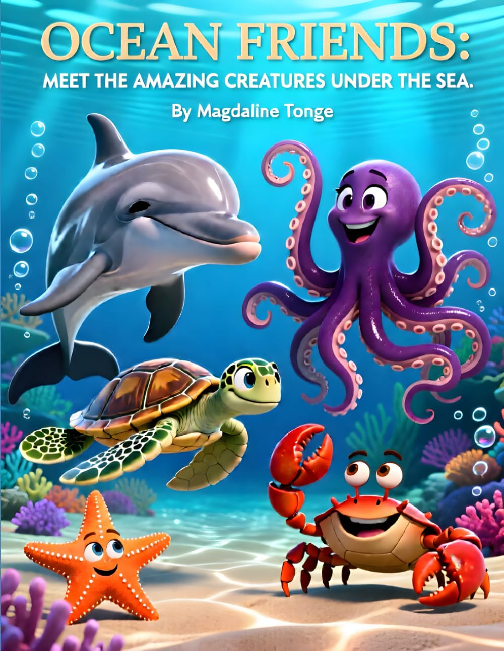 OCEAN FRIENDS: MEET THE AMAZING CREATURES UNDER THE SEA: ocean animals for kids, sea creatures book, marine life for children, underwater adventure ... for kids, picture book about sea animals