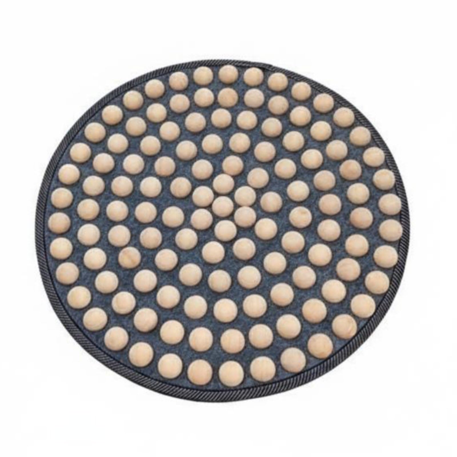 Tappetino per Digitopressione Del Piede Base Antiscivolo Tappetino Riflessologia Del Piede Portatile Accessorio Benessere per Lavoratori D'ufficio, 50CM, Senza Sfera