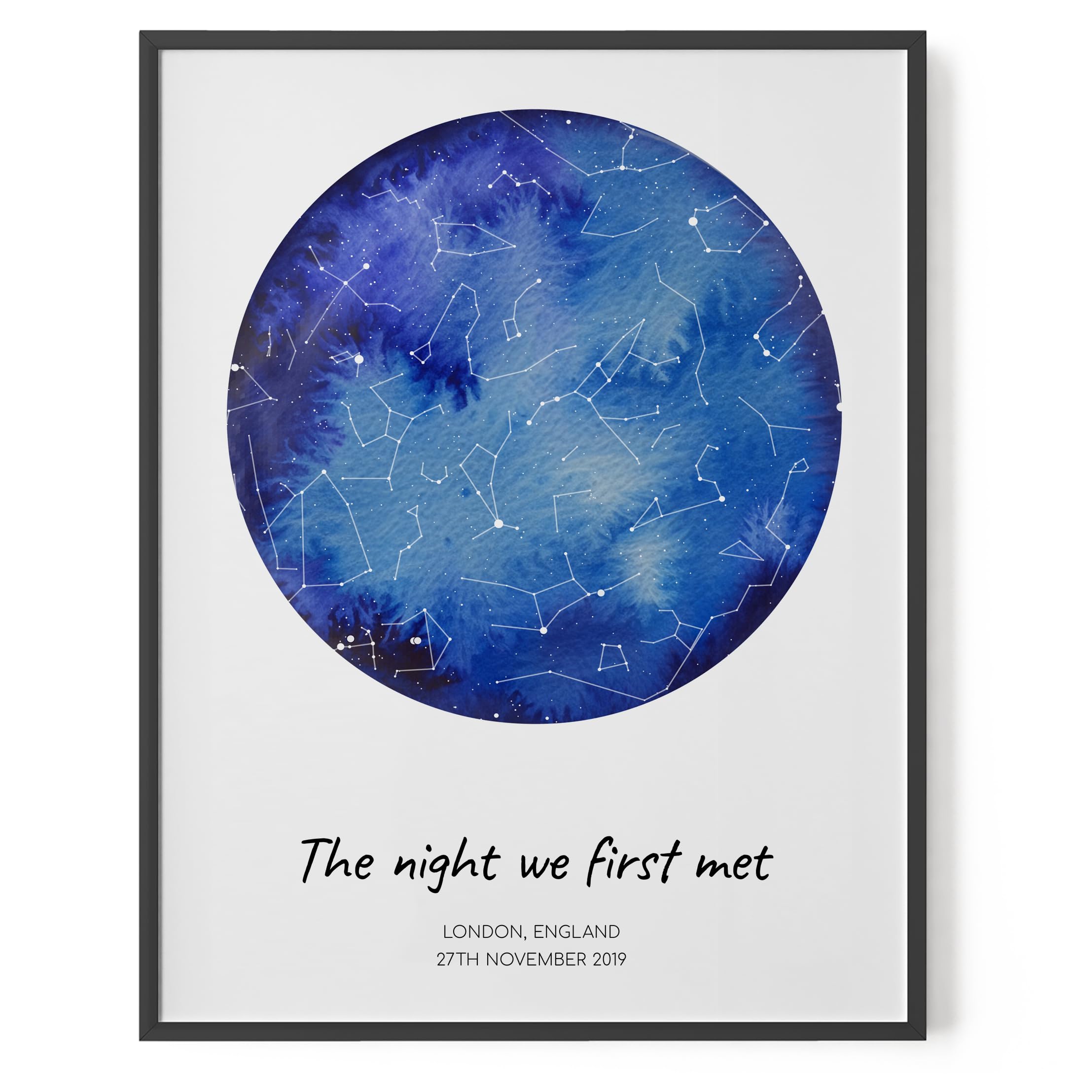 Custom Star Map Print Gift // Any Occassion // Night We First Met // Personalised Anniversary Gift // Night Sky Constellation Gift