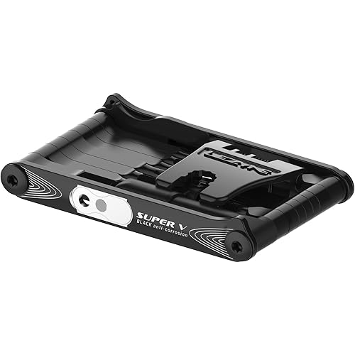 LEZYNE Super V23 Bicycle Multi-Tool, Anti-Corrosion Vanadium Bits, Tubeless Tire Plug Kit, Hex 2/2.5/3/4/5/6/8MM, T10/T25/T30, Chain Breaker, Bike Tool