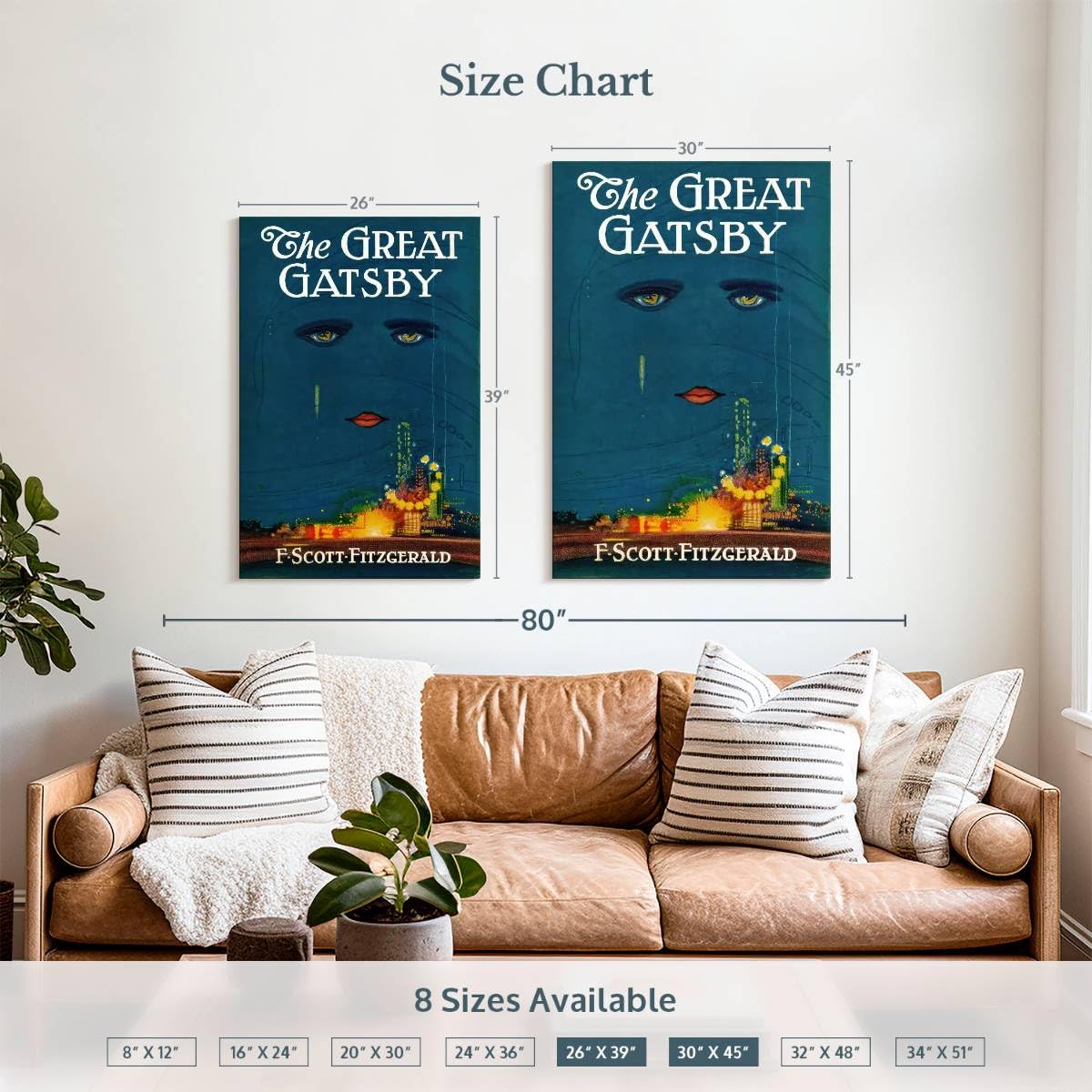 Amazon.com: ElephantStock - The Great Gatsby Cover Wall Art