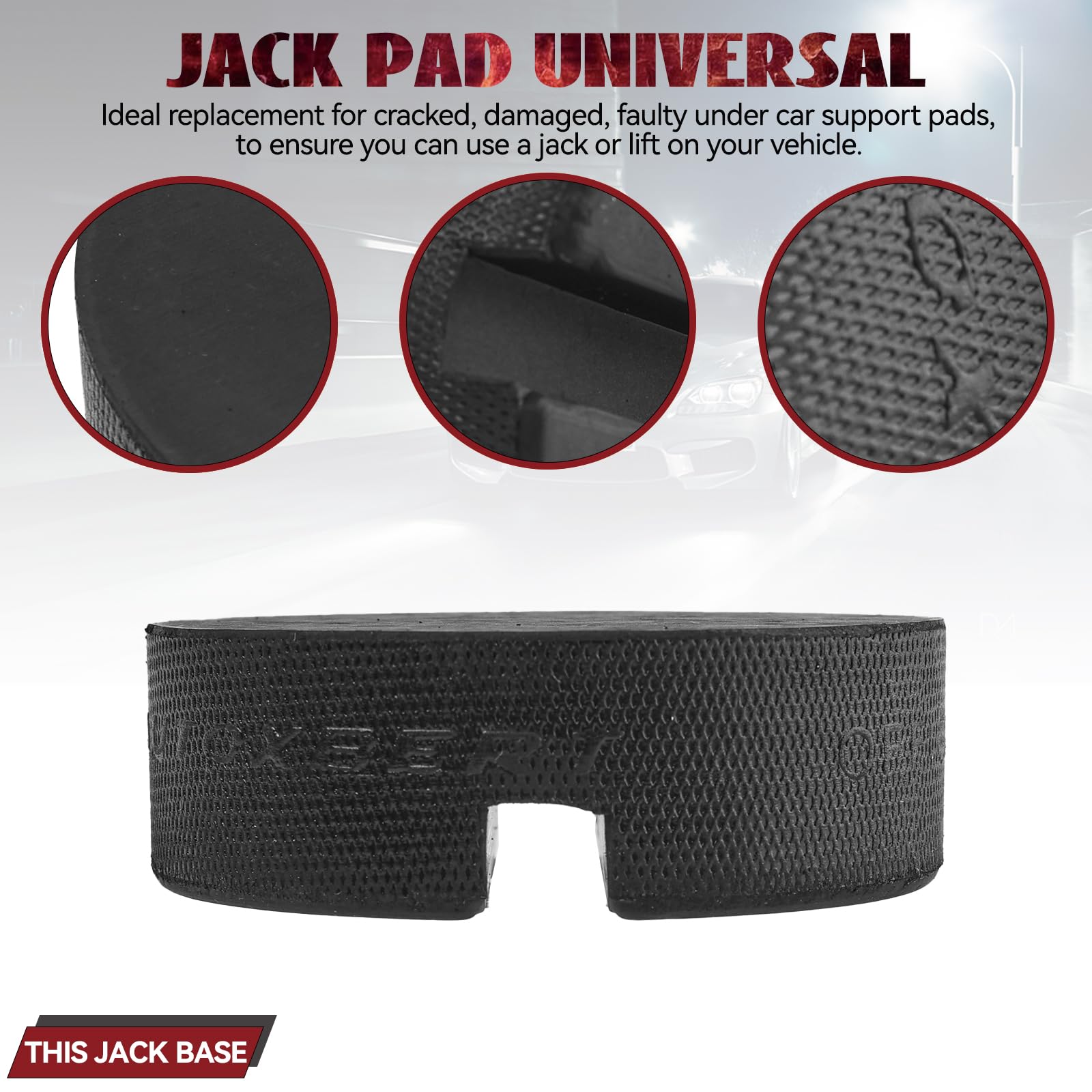 PLANGER® - Power Pad - Rubber Jack Pad Trolley Jack, Vehicle Lift Axle PLANGER® - Power Pad - Rubber Jack Pad Trolley Jack, Vehicle Lift Axle