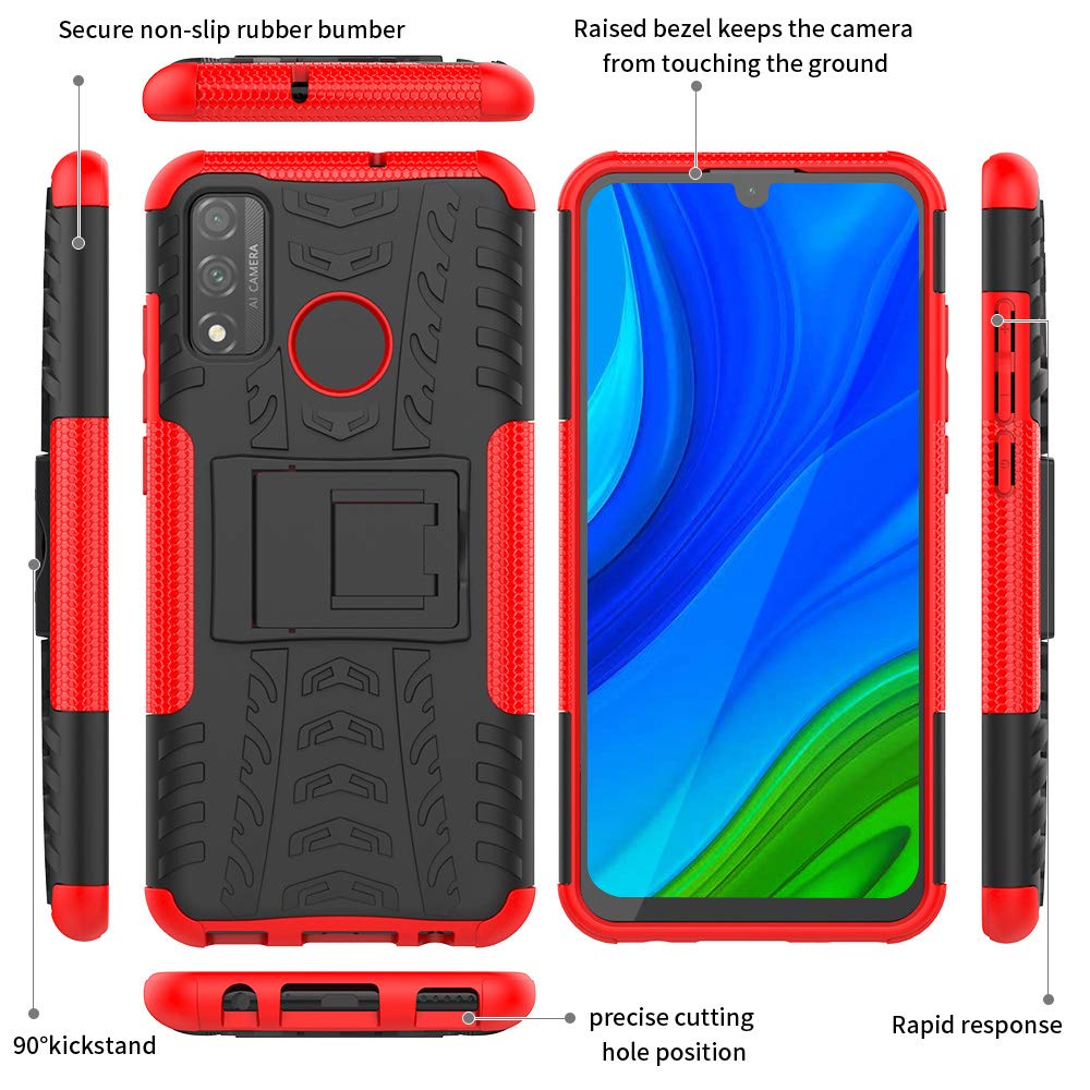 Yiakeng Cover Huawei P Smart 2020, Doppio Strato Antiurto Protezione