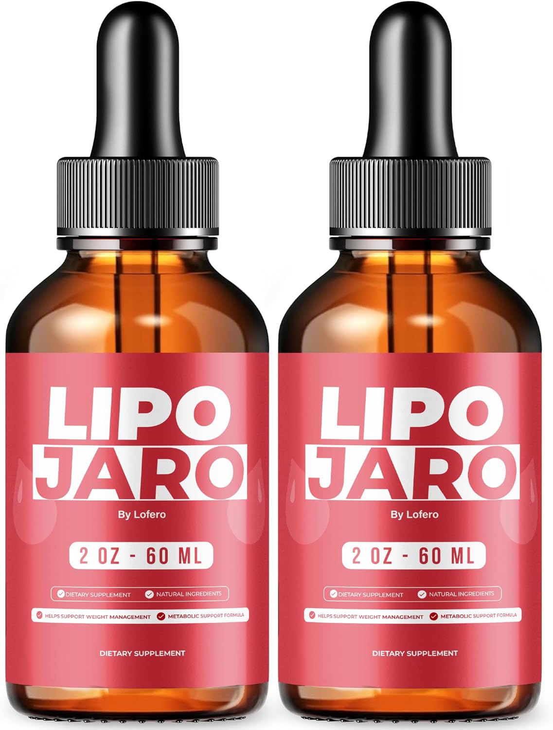 (2 Pack) Lipojaro Drops, Lipo Jaro Liquid Supplement Loss Support Formula, Premium All-Natural Ingredients Advanced Maximum Strength Vitamins Overall Health & Wellness Management Gotas Reviews (4 oz)