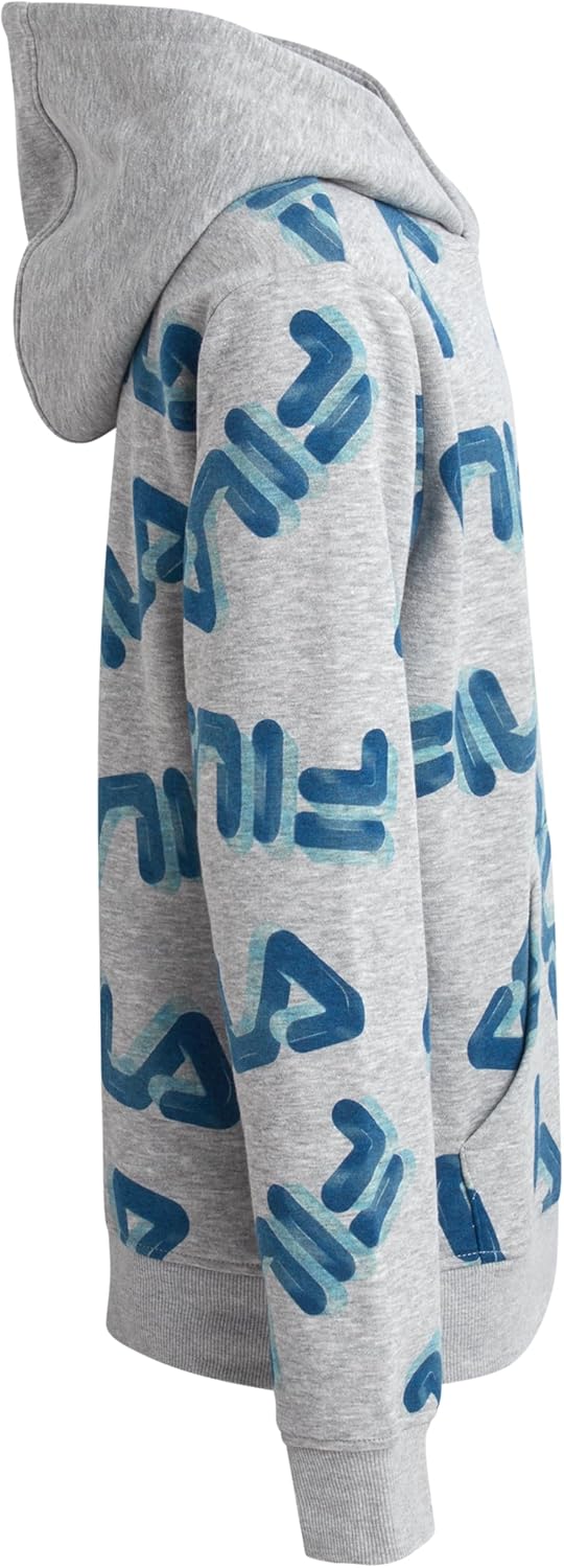 Fila Boys Sweatshirts - 2 Pack Lightweight Soft Fleece Athletic Graphic Hoodies Sweatshirt for Boys with Kangaroo Pocket - Image 5