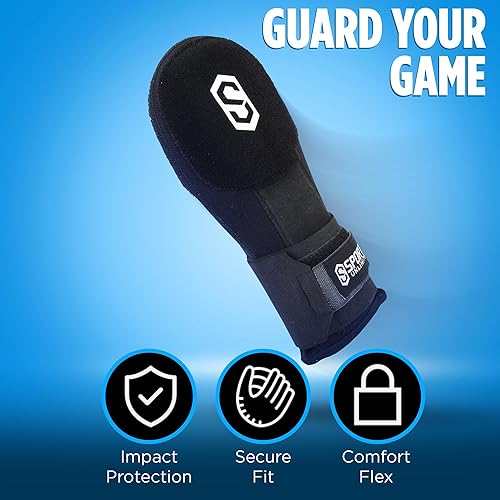 Miniatura 3 de Sports Unlimited Guante deslizante de béisbol para jóvenesadultos, mano derecha o izquierda para béisbol y sóftbol