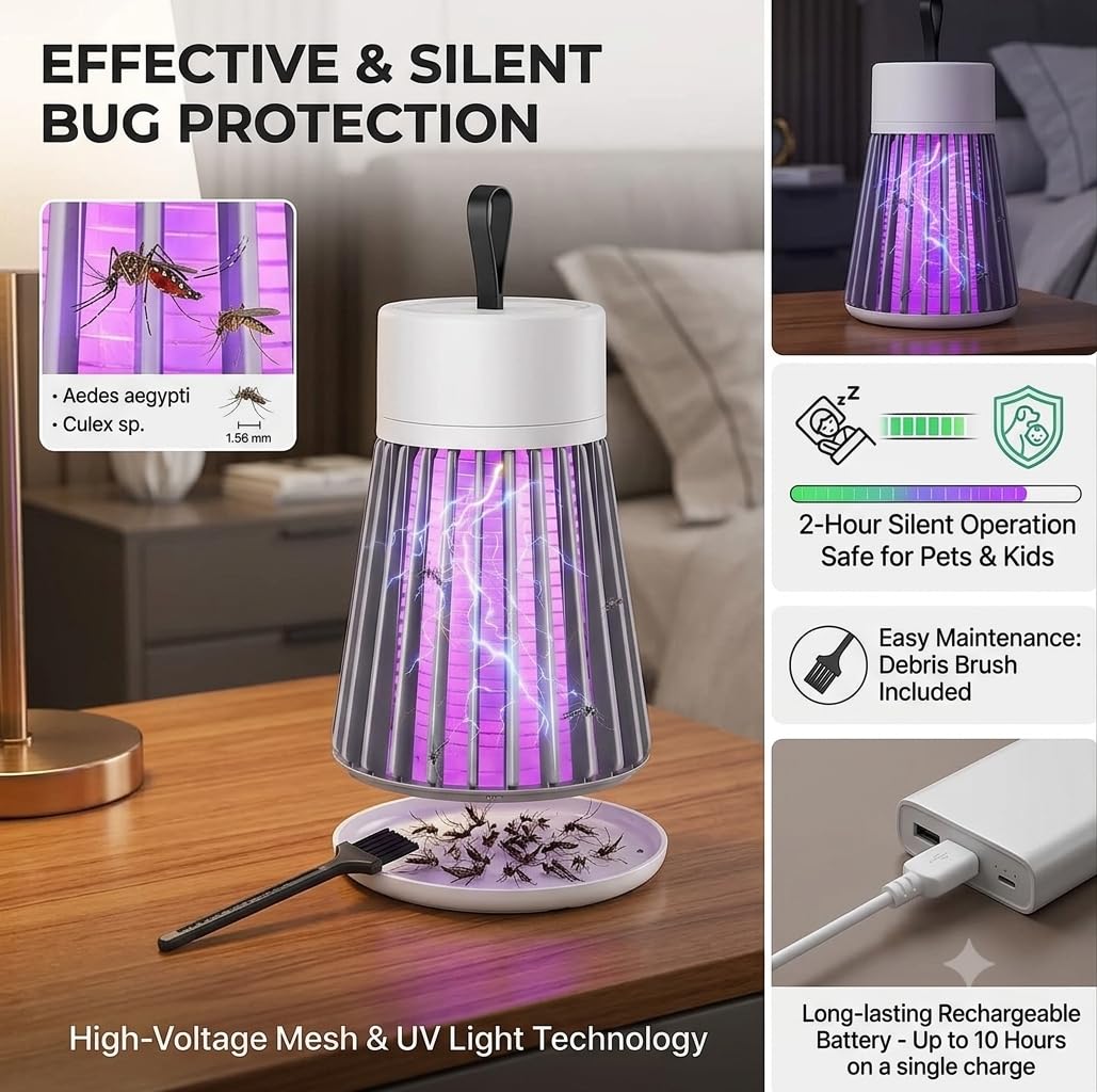 Eco-Friendly Mosquito Zapper - Bug Killer Lamp -2