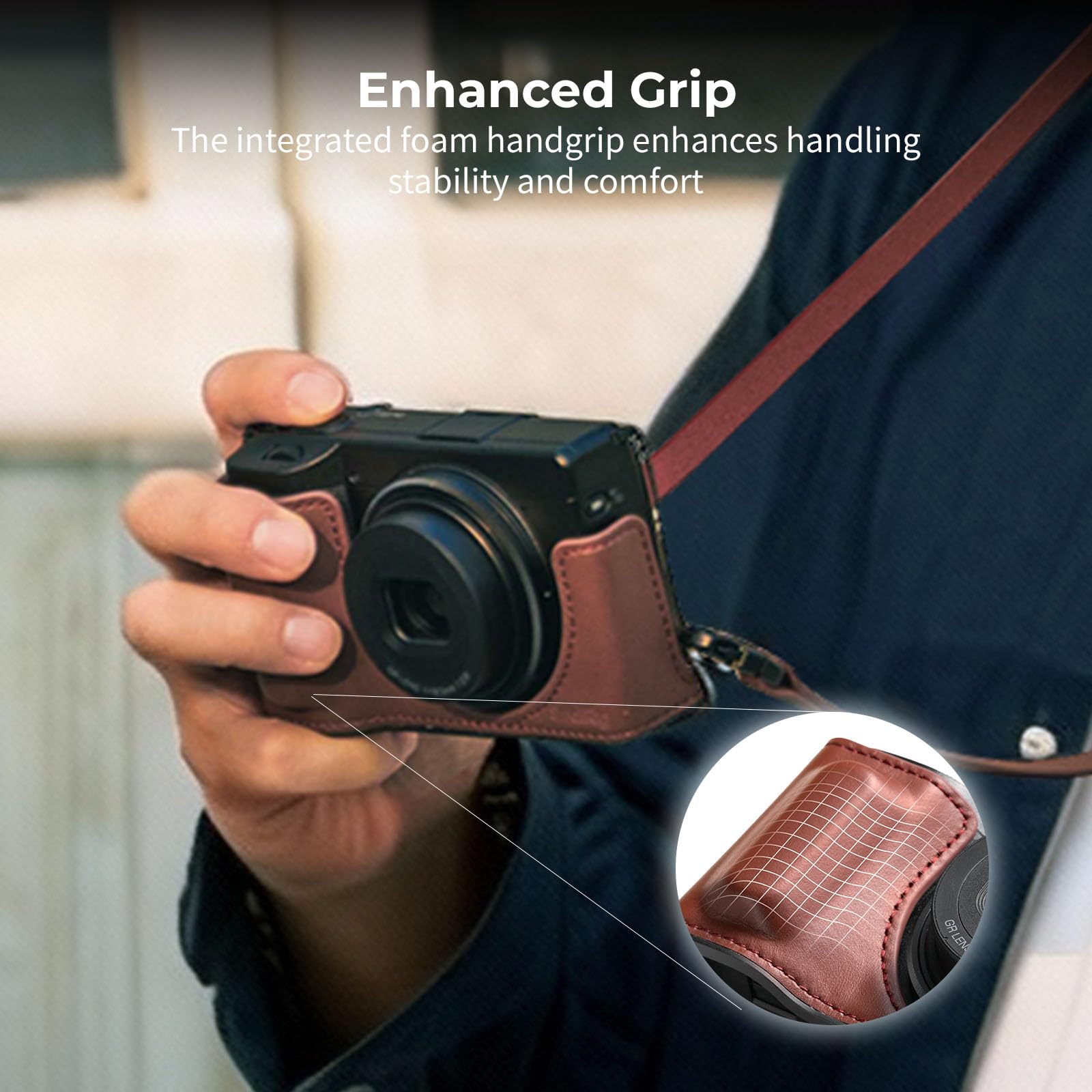 Amazon | SmallRig GR IV/GR IIIシリーズ用 本革ケースキット、RICOH