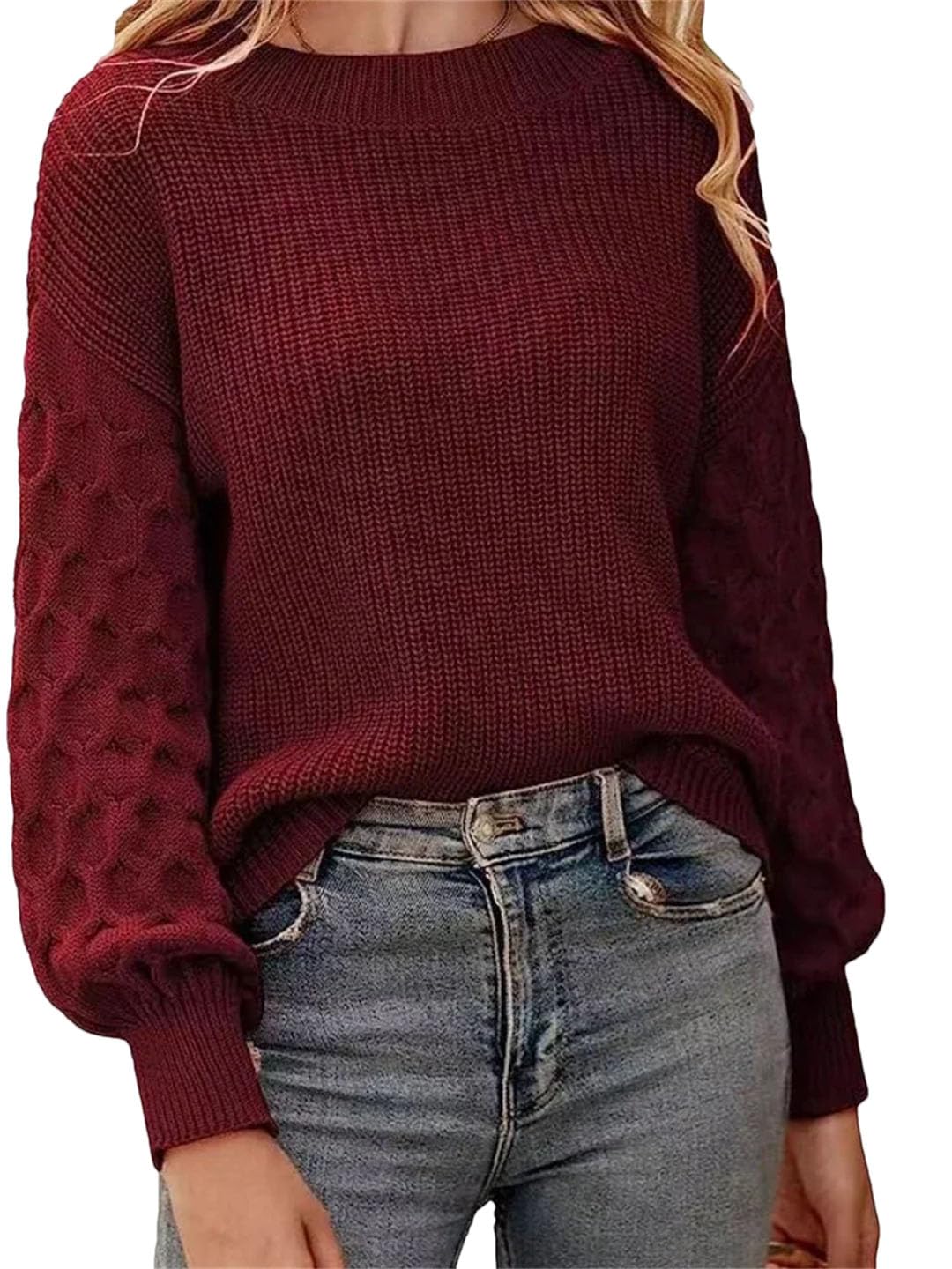 Vogrtcc Maglioni da Donna Autunno Inverno Dolcevita Pullover Larghi Maglia A Maniche Lunghe