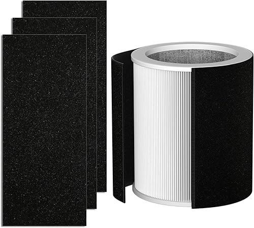 H-PF400 Kit de repuesto de filtro HEPA compatible con purificador de aire de torre cilíndrica H-HF400-VP H-PF400 Hunter HP400, 1 filtro HEPA + 4