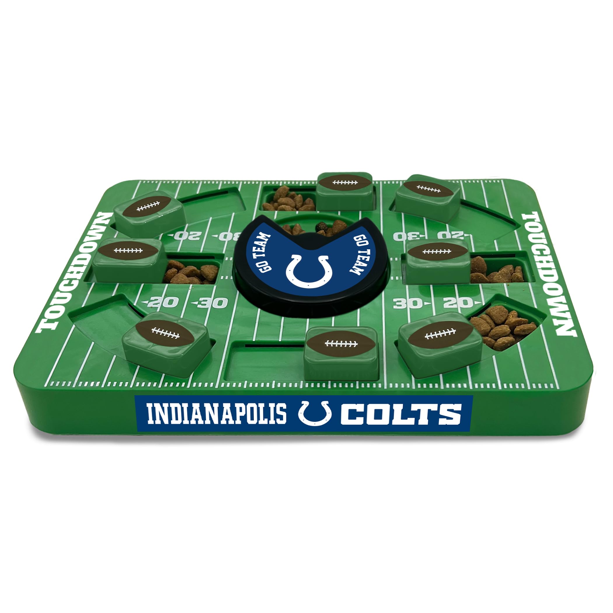 Pets First NFL Indianapolis Colts Large Puzzle Toy for Dogs, Slow Feeder Board for Pets, New Bigger Size, Interactive Doggie Treat Toy