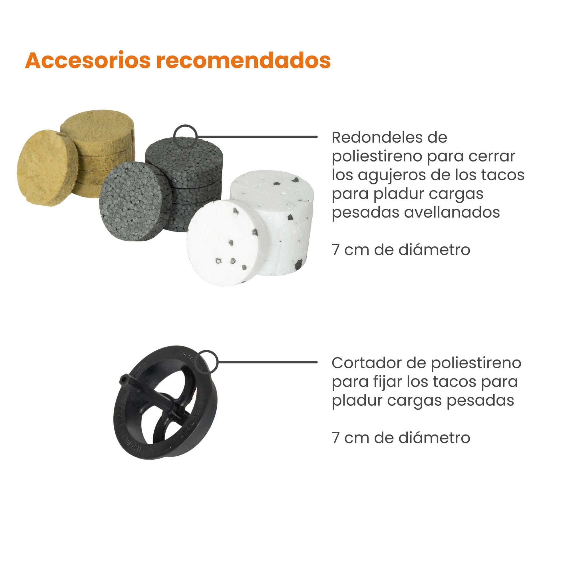 PROTEKTOR Taco para aislamiento térmico 100 unidades Ø8x120mm con clavo de acero para fijación de fachadas, aislamiento y SATE, WDVS anclajes de impacto con certificación ETA Anclajes térmicos