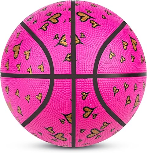 Miniatura 2 de Picador Size 3 Basketball, Toddler Basketball for Kids 1-3 4-6 Girls Boys Children, Mini Rubber Basketballs Indoor Outdoor Game Play School