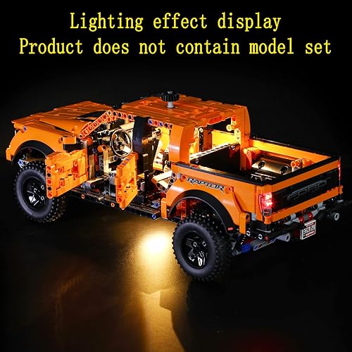 Miniatura 7 de Kit de luces LED compatible con Lego Ford F-150 Raptor - Juego de iluminación para modelo Technic 42126 (juego de modelos no incluidos)