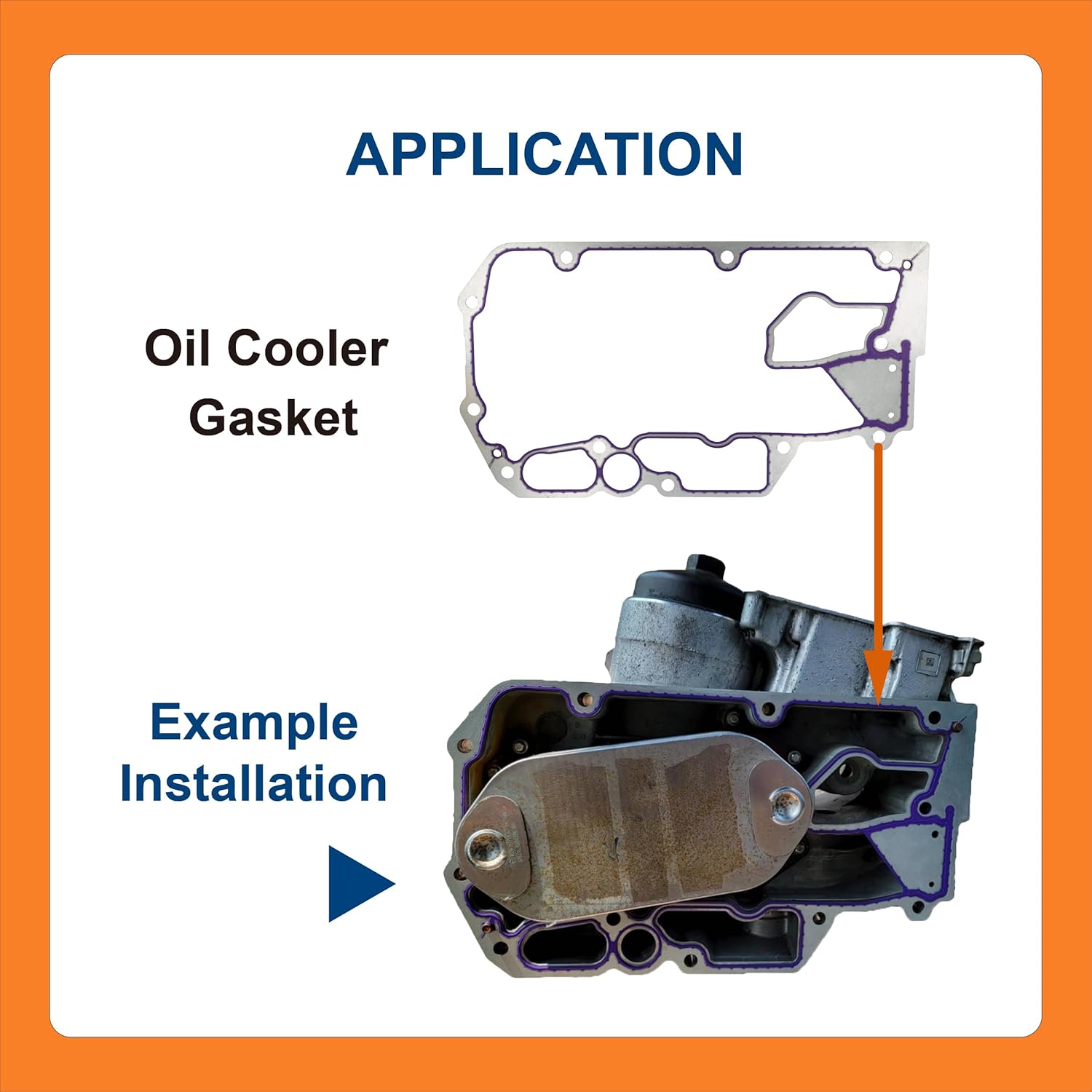 BTS Oil Cooler Gasket Kit, Compatible with Detroit Diesel DD15 Engine, Aftermarket Replacement for A4721841980 A4721881080 A4721840080 A4729970545 A4721881580, Juego de Juntas de Enfriador de Aceite