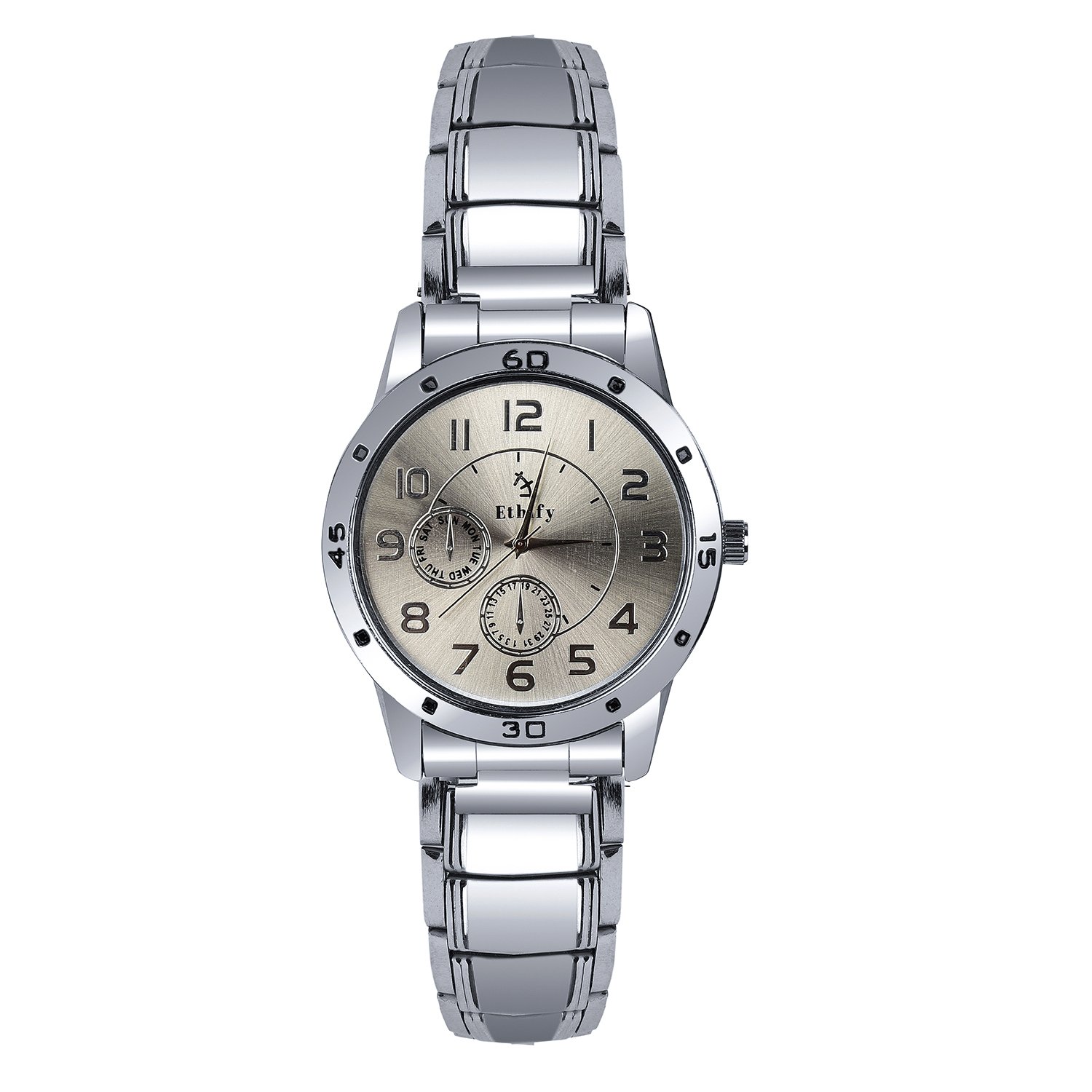 Ethify Analogue Silver Dial Mens Watch - efc-03 (B07DSX64H4) Amazon Price History, Amazon Price Tracker
