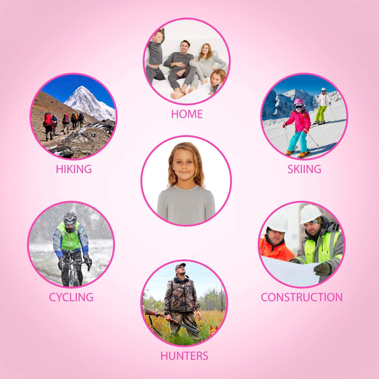 Rocky Thermal Underwear for Girls Cotton Knit Thermals Kids Base Layer Long John Pajamas Set - Image 6