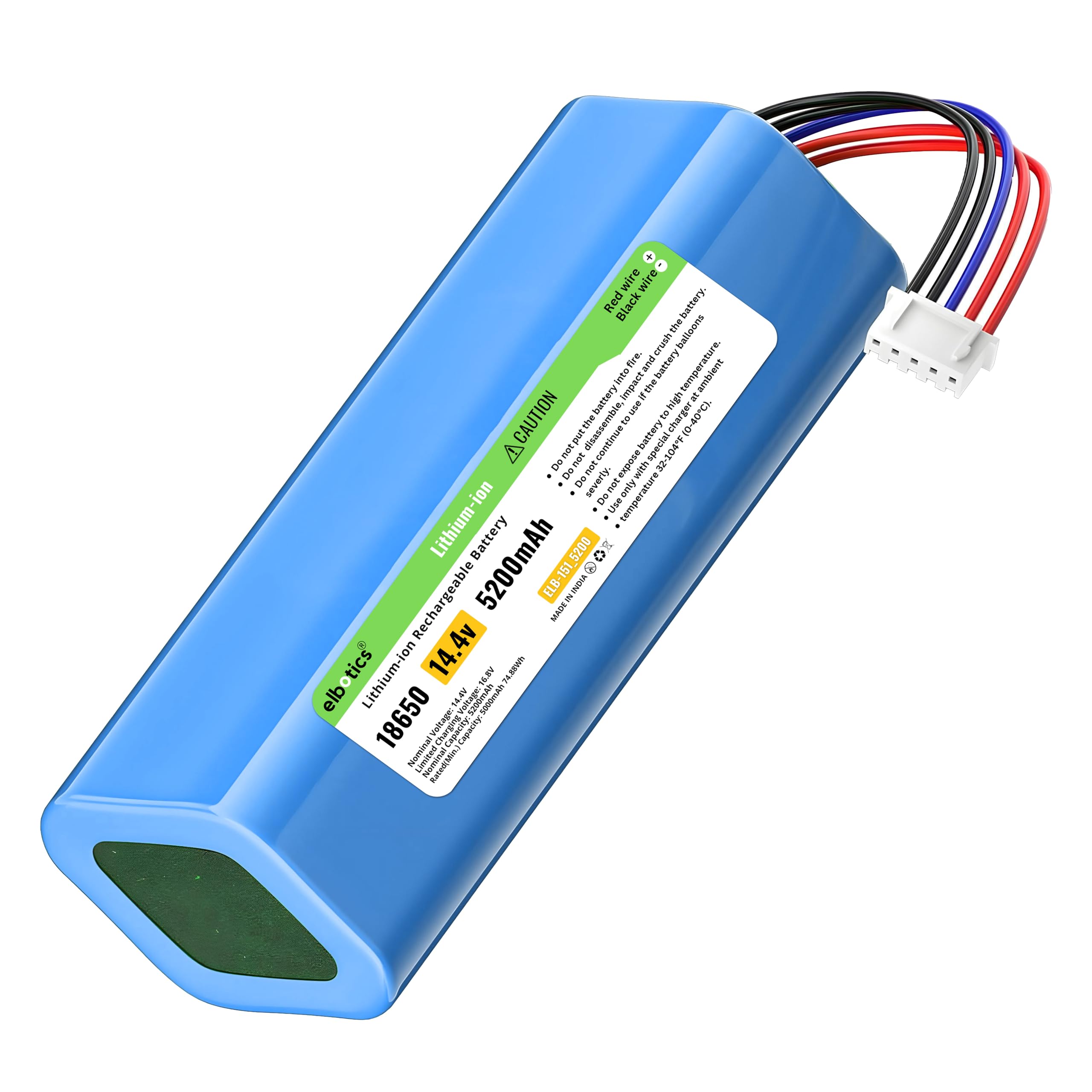 ELBOTICS® Replacement Battery, Battery Compatible with ECOVACS Deebot Ozmo 950 Deebot T8, T8+,T8 Aivi Max, Power, T8AIVI,T8, T8, Deebot T9,T9+,T9 AIVI O,920,O950,O750 | 5200mAh | 14.4V (5200mAh) (B0CL25FVXH) Amazon Price History, Amazon Price Tracker