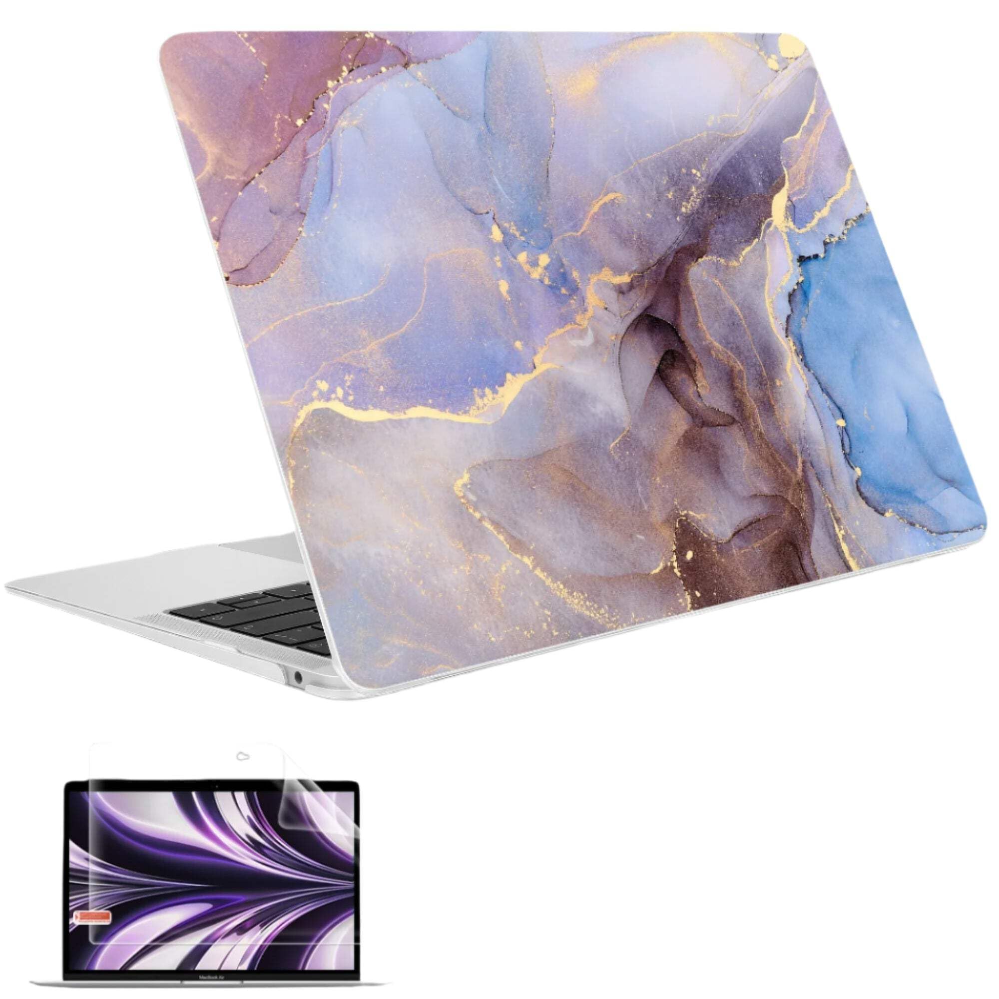 Funda rígida de plástico de mármol para MacBook M4 Air de 13 pulgadas A2337 A2179 A1932 para Mac Pro 13 15 16 2022 A2338 A2251 Color 4 Air 13 A2681 A3113