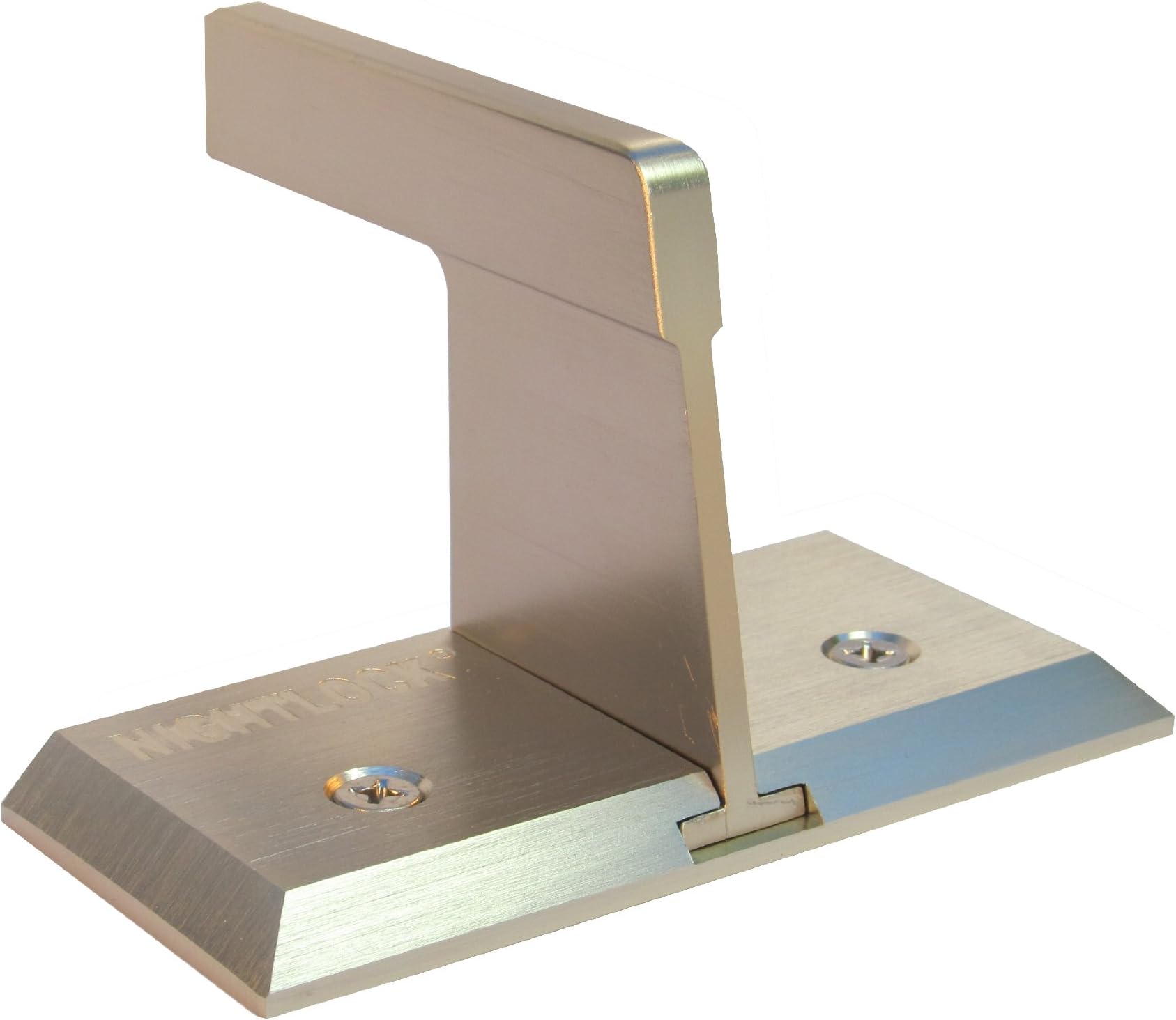 Nightlock Security Lock Patio Sliding Door Barricade Brushed Nickel Finish