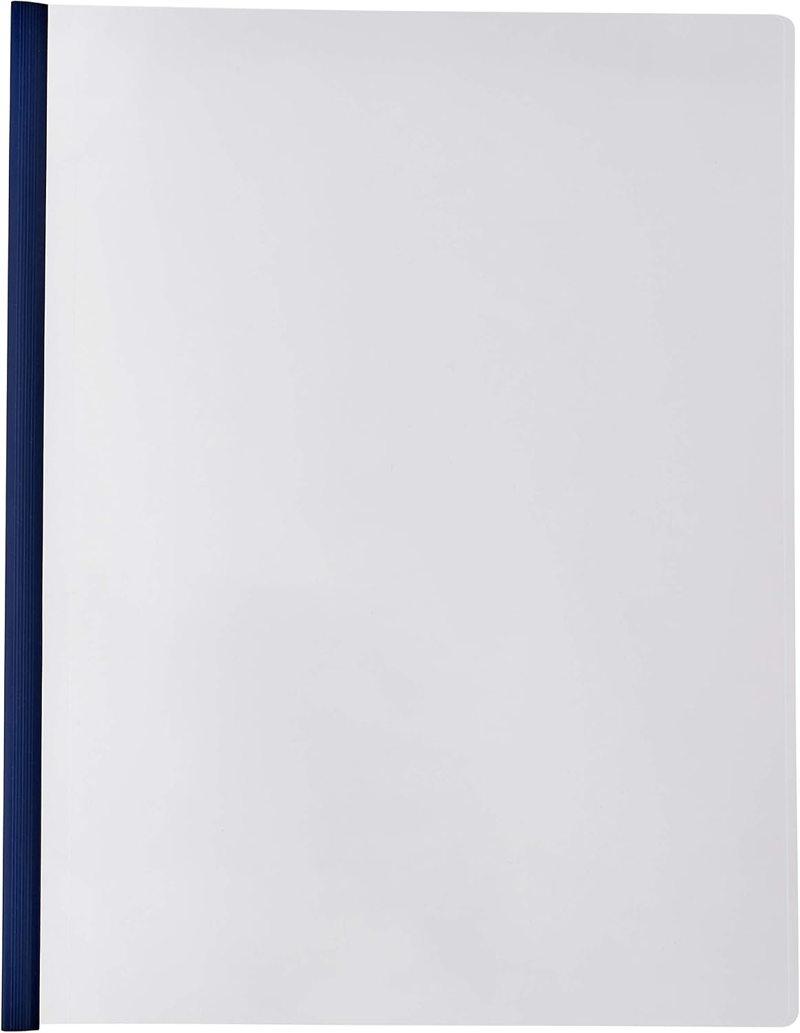 Amazon Basics Letter Size Translucent Front Poly Report Cover with Sliding Bar - 50-Pack, Assorted Colors