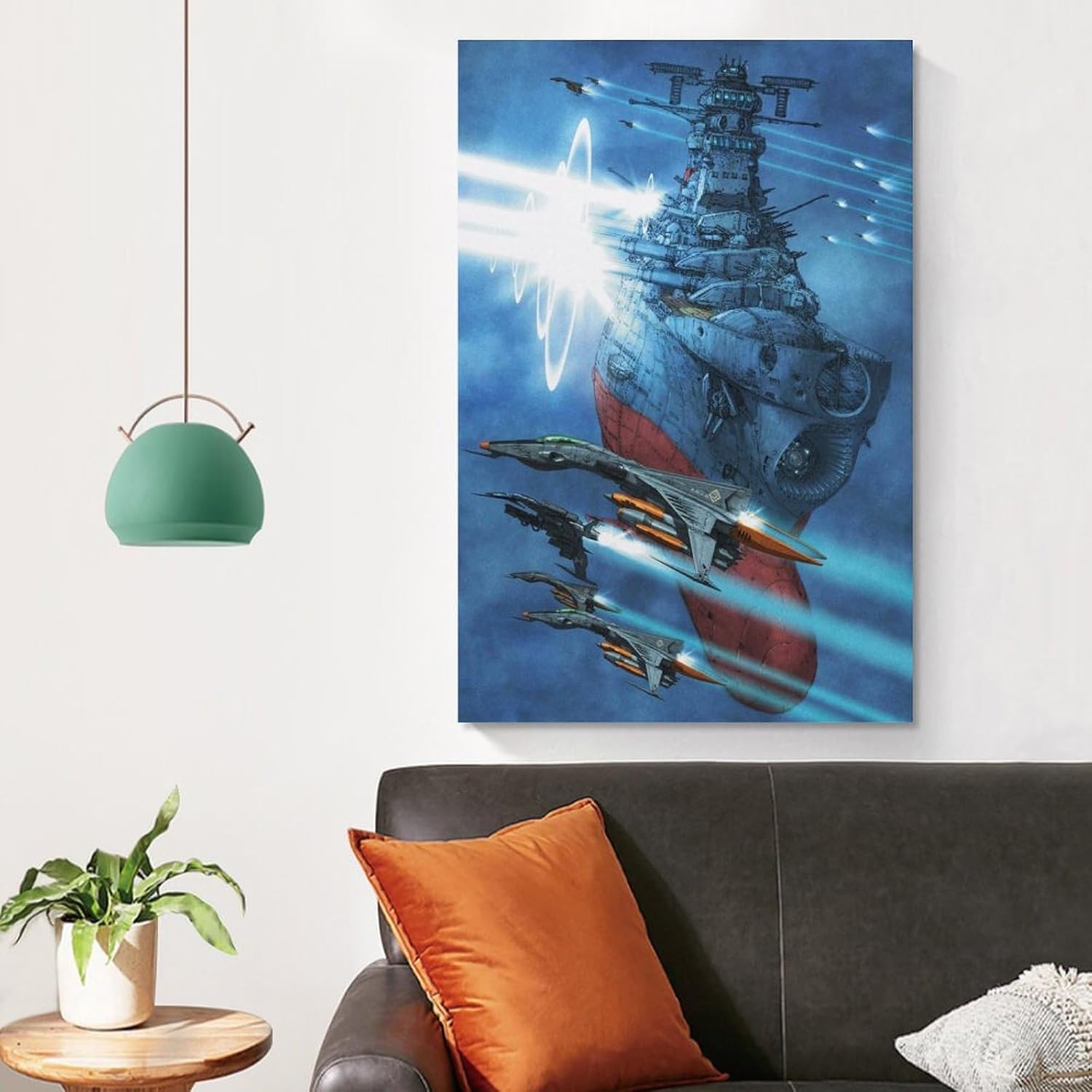 Anime Poster Space Battleship Yamato Painting Poster Canvas Wall Art Posters For Room Aesthetic And DecorCanvas Painting Posters And Prints Wall Art Pictures for Living Room Bedroom Decor 16x24inch(4 image 4