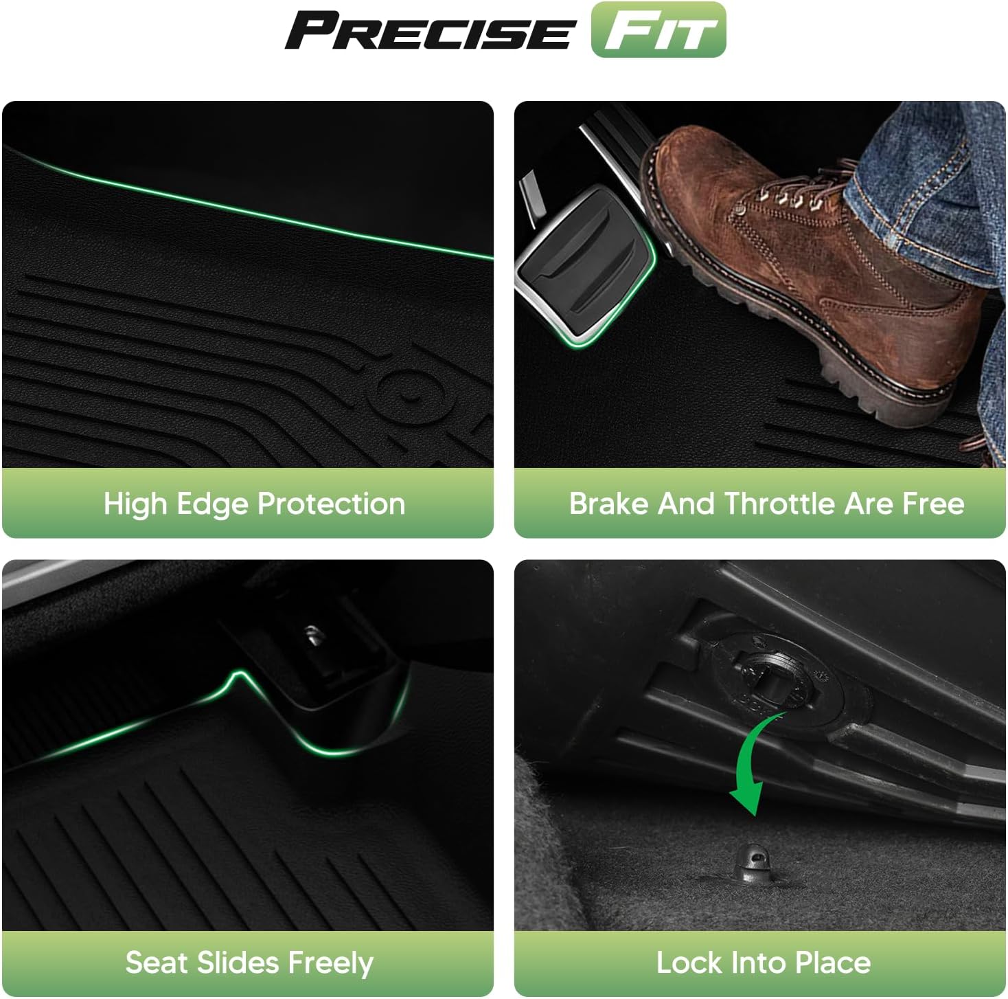 Cartist Floor Mats for XT4 2019-2025, All Weather Cargo Liner for XT4 Accessories, Heavy Duty TPE Cargo Mats, Car Accessories