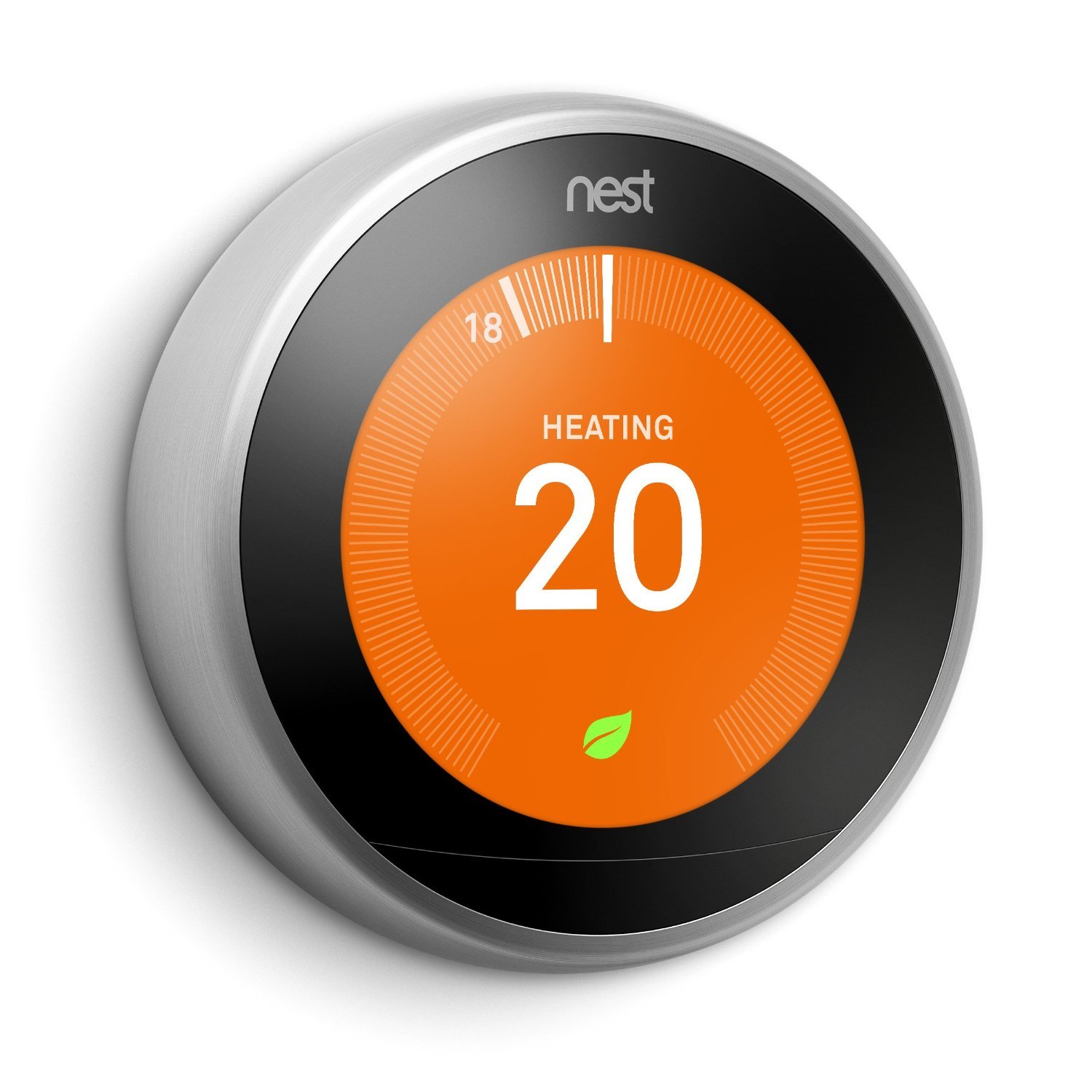 Nest Nest T3022GB Learning Thermostat, 3rd Generation with Installation, Stainless Steel