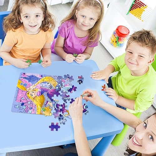 Miniatura 57 de LELEMON Bonitos rompecabezas para niños de 4 a 6 años, rompecabezas de 100 piezas para niños de 4 a 8 años, rompecabezas educativos en una caja