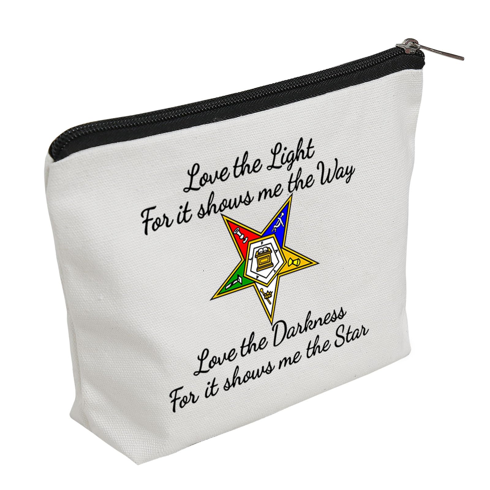 WZJHCL Sistars Makeup Pouch Sorority Cosmetic Kit OES Sisterhood Storage Pouch Bag Black And Proud Gift (Star)