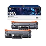 134A Black Toner Cartridge Replacement for HP 134A 134X W1340A W1340X Toner Cartridges Work with HP Laserjet M209dw M209dwe MFP M234dw M234sdw Series Printer(2 Black)