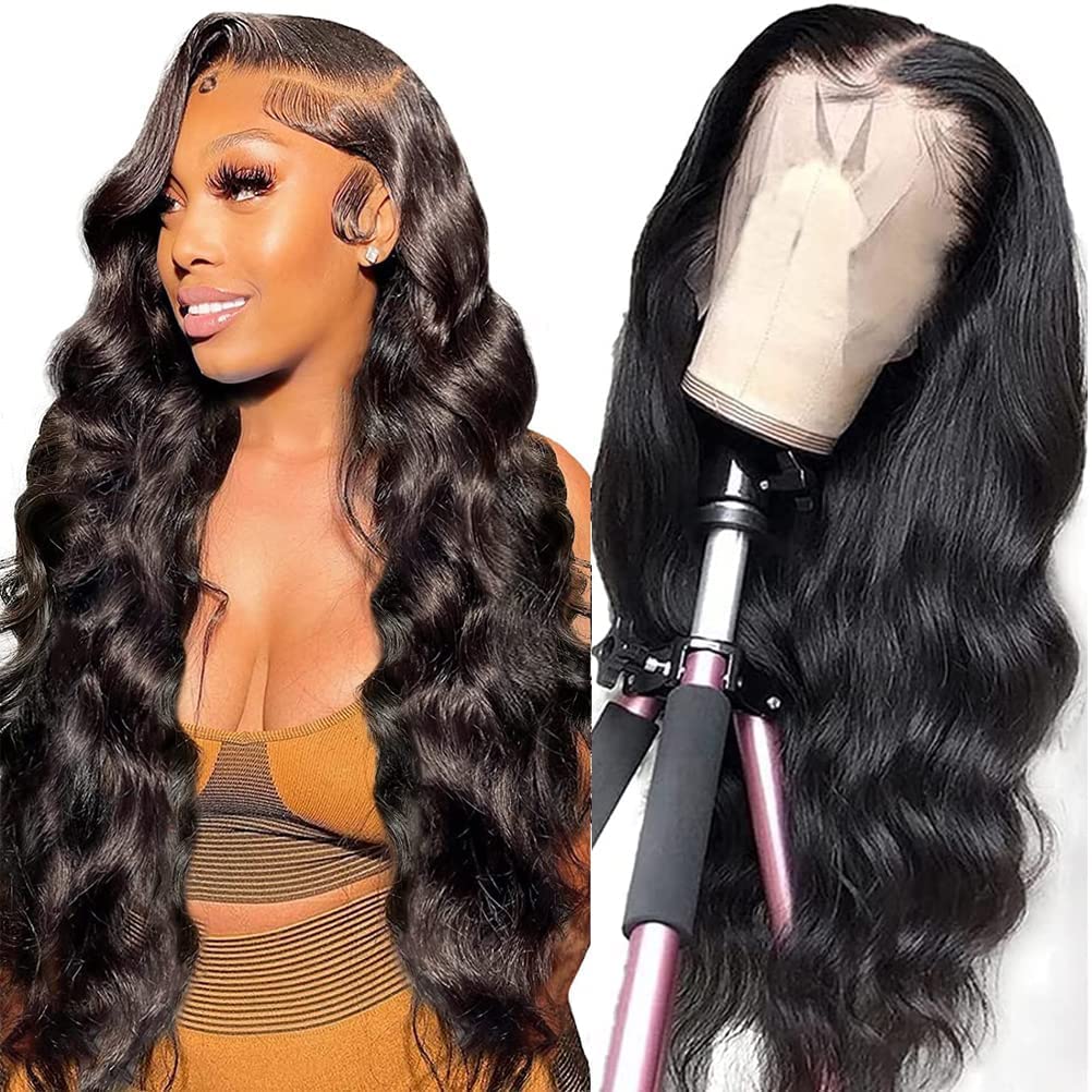 ANNELBEL 250 Density 12A Brazilian Body Wave Lace Front Wig, Glueless
