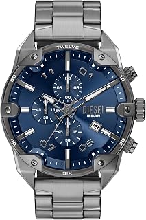 Diesel Spiked Chronograph Gunmetal Stainless Steel Men's Watch (Model: DZ4724)