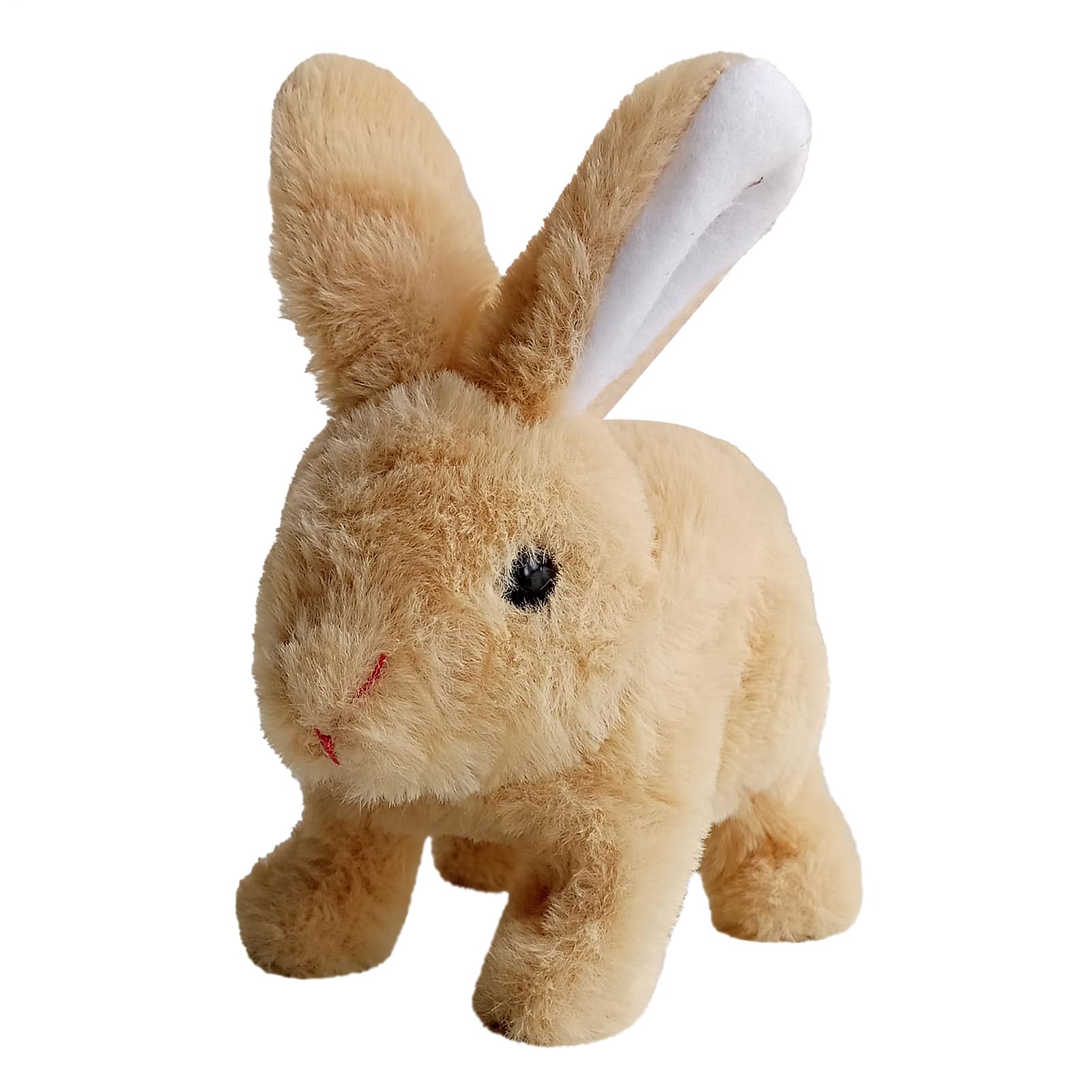 Lapin Robot Peluche Interactif – Saute, Bouge Les Oreilles – Réaliste – Cadeau Pâques Ou Anniversaire