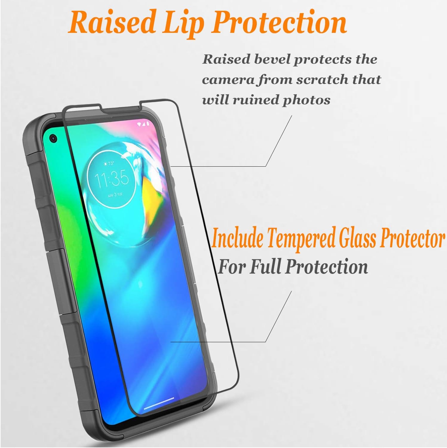 Samsung A11 Case, Circlemalls- Samsung Galaxy A11 Phone Case, [Not Fit Samsung A12/A21] With [Tempered Glass Screen Protector Included], Armor Heavy Duty Kickstand Cover With Belt Clip Holster - Camo