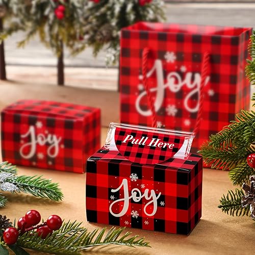 Miniatura 5 de 9 Pcs Christmas Money Dispenser and 9 Pcs Gift Bag Set Christmas Cash Gift Boxes with 200 Transparent Bill Holders for Gifting Money Kids Christmas