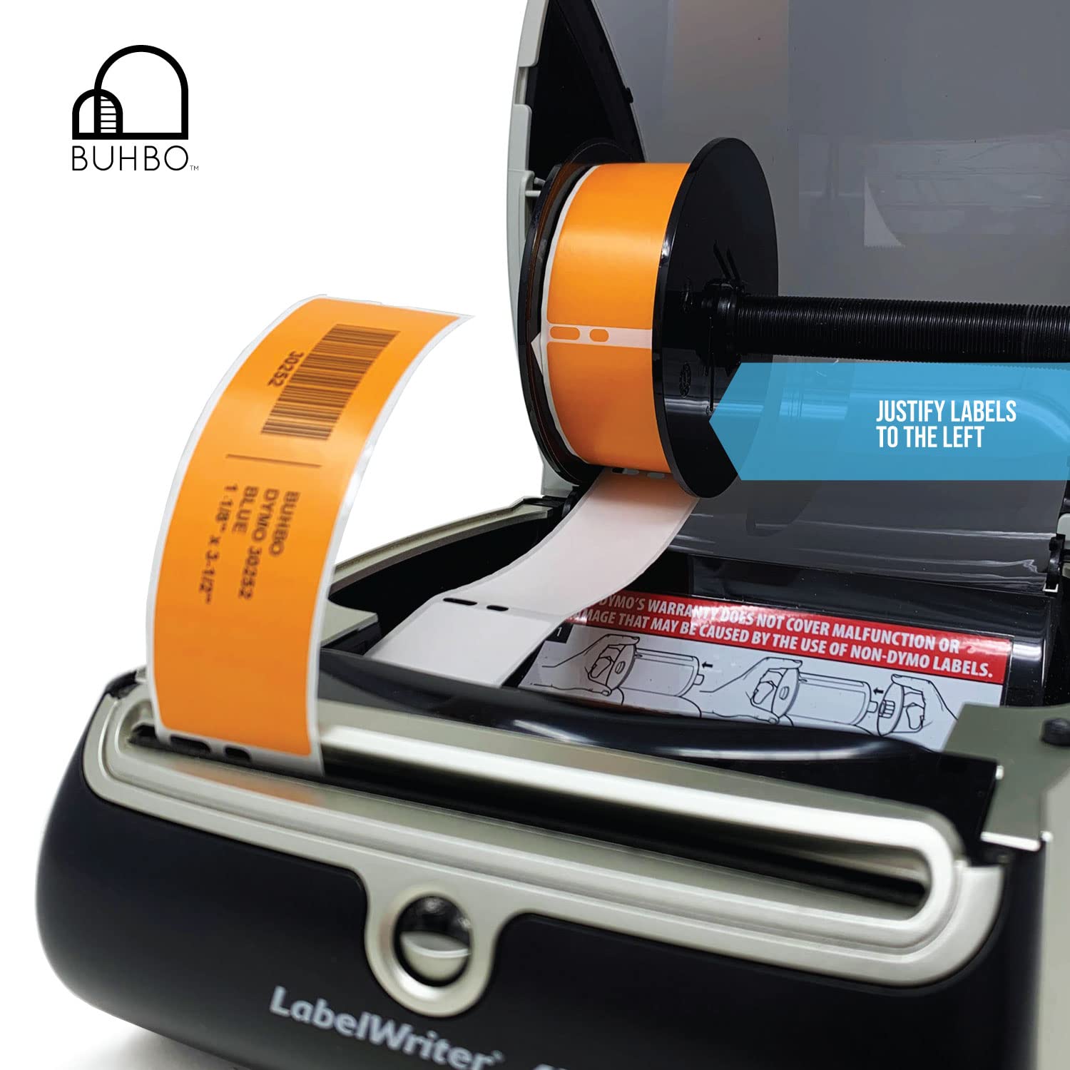 Buhbo Pink Mailing Labels - Compatible With DYMO LabelWriter, 1-1/8" X 3-1/2", 350 Labels Per Roll