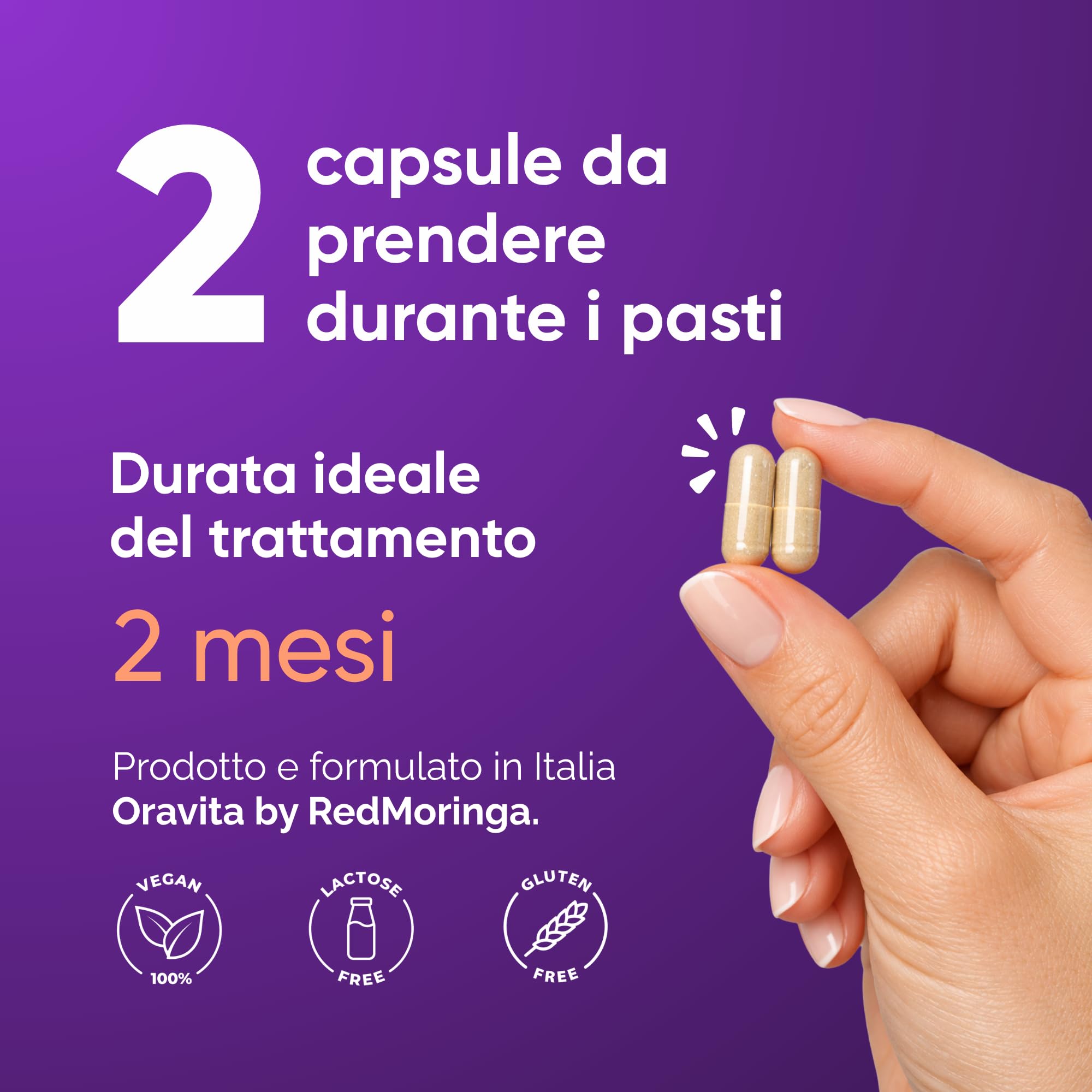 Lions Mane PURO da Frutto – Estratto Hericium Erinaceus 30% Polisaccaridi – 120 Capsule Veg – Integratore Memoria, Concentrazione, Focus e Difese Immunitarie – Fungo Criniera Leone 1110mg | Oravita