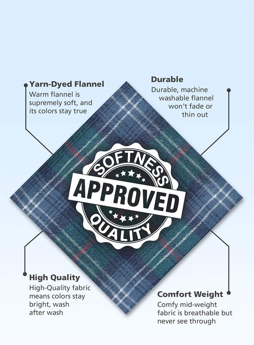 PajamaGram Matching Christmas PJs for Family, Heritage Plaid Thermal, Womens LG - Image 4