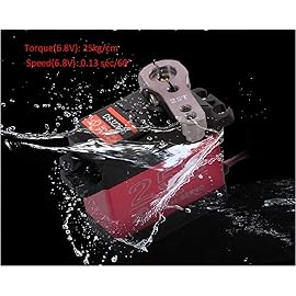 ZOSKAY Servo High Torque Metal Gear Standard Digital Servo 25KG/0.13S 6.8V for 1/8 1/10 RC Cars (Control Angle 180)