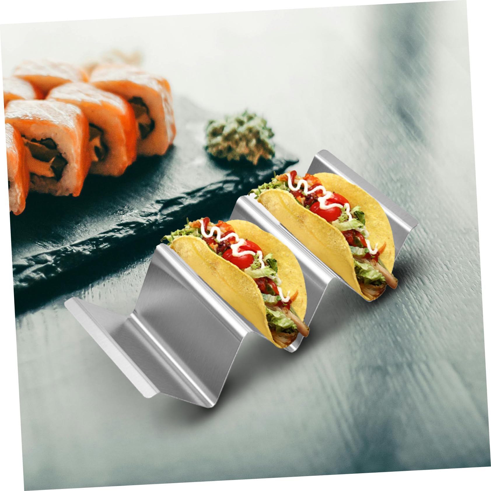 Soporte Piezas Tacos 3 Acero 4 Ranuras Inoxidable