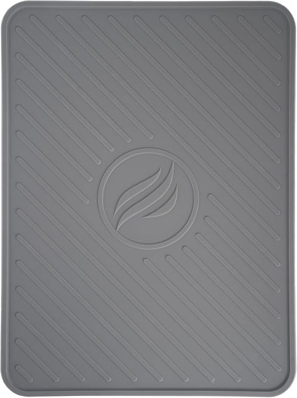 BLACKSTONE 4222 Alfombrilla de silicona para espátula grande para plancha, cuchara para servir, almohadilla de goteo y soporte para utensilios de parrilla para cocina, estufa, cocina y encimera, resistente al calor, antideslizante, resistente (9.25" x 12.2")