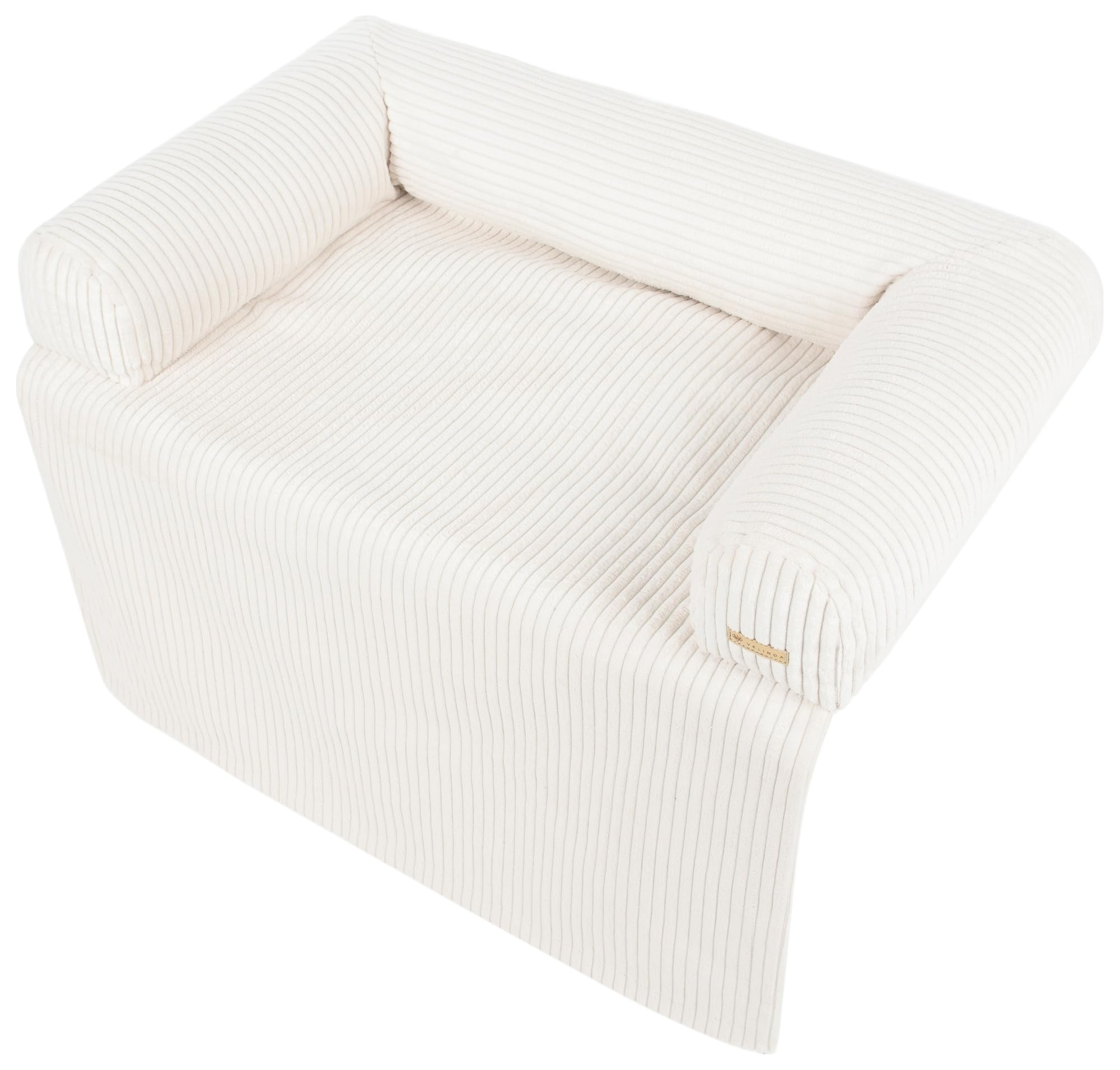Velinda Hundebett Hundeschlafplatz Hundesofa Hundeliege Schutzmatte für Sofa Sofaschutz (Farbe: cremefarben-b (Cord))